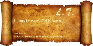 Lumnitzer Tímea névjegykártya